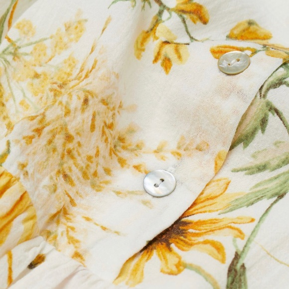 H&M Floral Maxi Dress Cotton Conscious Line - Picture 3 of 7